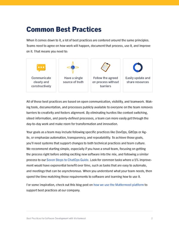 Best Practices for Software Development - Page 2